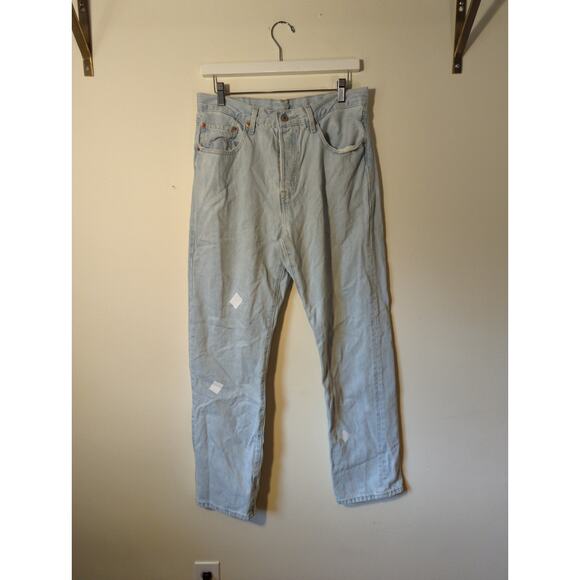 RTR Sz 30 10 Levi’s 501 ‘81 Light Blue Wash High Rise Straight Leg Denim Jeans - Picture 3 of 9